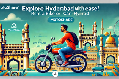 Explore Hyderabad with Ease: Motoshare’s Convenient Bike & Car Rentals